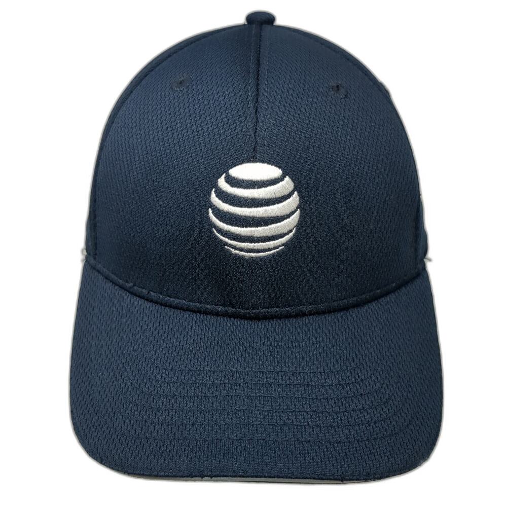Cintas Baseball Cap Blue One Size AT&T Logo Mesh Performance Strapback Hat